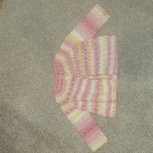 Hand knit sweater baby girl